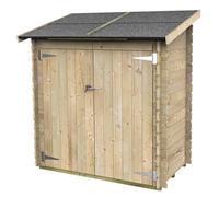 Casetta in legno Ambrogio Addossata 155x85 cm spessore 16 millimetri