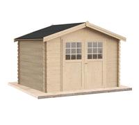 Casetta in legno da giardino per esterno 9 mq 300x300 25mm MADE IN ITALY mod. MIRO' casetta in legno, rimessa attrezzi, deposito, box per esterni (Con Grondaia)