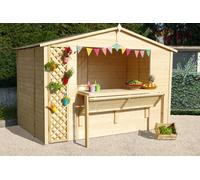 Casetta in legno Chiosco mod. RIO 310x180 senza pavimento