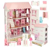 Casetta in legno per bambole Lulilo Papilio, rosa, 80 cm