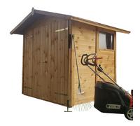 Casetta in legno per ricovero attrezzi 194 x 164 x H 210 cm sp. 19 mm doppia ...