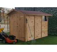 Casetta in legno per ricovero attrezzi 194 x 244 x H 210 cm sp. 19 mm doppia ...