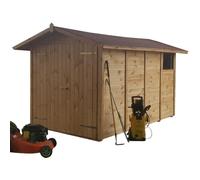 Casetta in legno per ricovero attrezzi 194 x 324 x H 210 cm sp. 19 mm doppia ...
