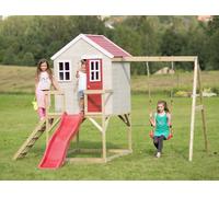 Casetta in legno Playhouse My Lodge con Scivolo e scaletta