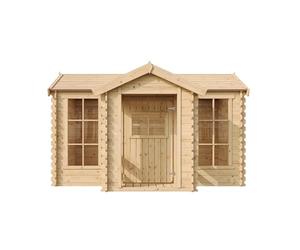 Casetta legno per bambini - Giocattolo da giardino Timbela M520 - L241xL187xA151cm/2,63m2