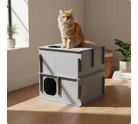 Casetta Modular Gatto Impilabile Tunnel Feltro Gatto Modulare per Casa