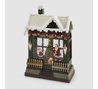 Casetta Natalizia Diorama con Luci LED, Musica e Movimento H26