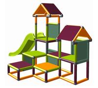 Casetta Palafitta Torretta Gioco 6498 Gesa con Scivolo Per Bambini Piccoli Con