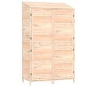 Casetta per attrezzi in legno massello, 102 x 52 x 174,5 cm, per robot da cucina, camera per animali domestici