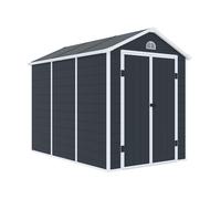 Casetta per attrezzi in plastica Bergen 1,9 x 2,8 m CoverTech antracite