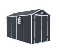 Casetta per attrezzi in plastica Bergen 1,9 x 3,7 m CoverTech antracite