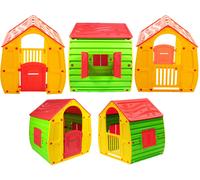 Casetta per Bambini da Giardino Multicolore Casetta Gioco Bimbi Esterno Interno