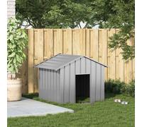 Casetta per Cani con Tetto 131x101x102 cm Acciaio Zincato