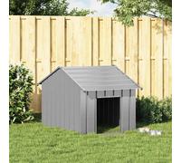 Casetta per Cani con Tetto 83x130x85 cm Acciaio Zincato
