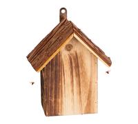 Relaxdays Casetta per Coccinelle, Legno d'Abete, da Appendere e Poggiare, Giardino e Balcone, HLP: 22x18x12 cm, Marrone, 22 x 18 x 12 cm