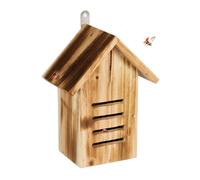Relaxdays Casetta per Coccinelle, Hotel per Insetti Giardino, in Legno di Abete, da Appendere, 25x18,5x12 cm, Naturale, 25 x 18.5 x 12 cm