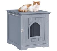 Casetta per Gatti Cuccia Animali Domestici in Legno da GiardinoMobile Lettiera
