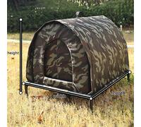 Casetta per Gatti Da Esterno Rifugio Impermeabile Tenda Chiusa Isolata con Base