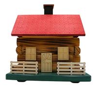 Casetta per incenso realizzata a mano, taglia XL, affumicatore, statuetta per fumo, affumicatore, affumicatore, affumicatoio come capanna per legno, casetta decorativa, casetta per sci, coni di