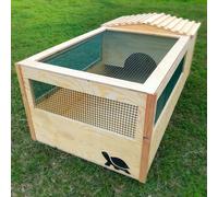CASETTA PER TARTARUGHE DI TERRA CON TERRARIO 120x60x55