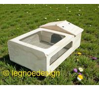 CASETTA PER TARTARUGHE DI TERRA CON TERRARIO E RETE 60x40x21