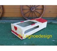 CASETTA PER TARTARUGHE DI TERRA CON TERRARIO RETE 80x40x21h