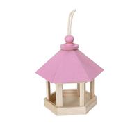 Casetta per uccelli a forma di gazebo - Casetta sospesa | Distributore di semi selvatici | Luogo decorativo da giardino per il cortile e la terrazza all'aperto