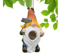 Casetta per Uccelli da Esterno,Resistente alla Pioggia in Resina con Cordino per Tutte le Stagioni - per Uccelli per Esterni - per Balcone, per Rondini, Passerini