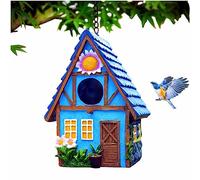 Casetta per uccelli da giardino per esterni da appendere all'aperto in campagna graziosa casetta per uccelli per scriccioli, cincide, colibrì, albero rondine, gabbia per bambini amanti della natura