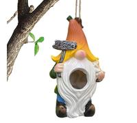 Casetta per Uccelli da Giardino | Resistente alla Pioggia in Resina con Cordino per Tutte le Stagioni | Casetta da Giardino per Uccelli,per Balcone, per Rondini, Passerini