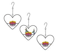 Casetta per uccelli per esterni, per esterni, 3 contenitori per alimenti da giardino Hummingbird Food Feeder - formiche e uccelli - - Contenitore per alimenti per Robin, passeri