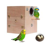 Casetta per uccelli per nidificare - in legno Volvern, casetta per nidificare fatta a mano | Cockatiel Brudgie Lovebird Egging Housing Coop per l'allevamento di uccelli, allenamento in