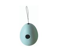 Casetta per Uccellini da appendere, in Ceramica, con Gancio in metallo