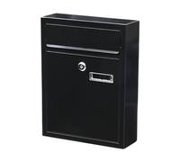 Casetta postale da parete Cassetta postale a parete con serratura e chiave Casella for la posta for i commenti for consegna delle chiavi for suggerimenti for riviste Gate(Black)