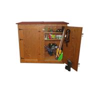 Casetta , ripostiglio portaattrezzi in legno doppia porta MOD BONIFATO 172x72xh 185 Cm tetto ROSSO rosso