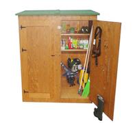Casetta , ripostiglio portaattrezzi in legno doppia porta MOD BONIFATO 172x72xh 185 Cm tetto verde legno