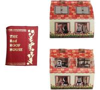 Casette a forma di libro in scala 1:12, casetta pieghevole in miniatura fatta a mano per case delle bambole - Decorazioni a forma di libro in scala 1:12 con diorama nascosto (#C)