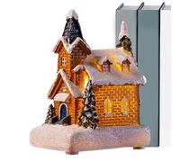 Casette Del Villaggio Di Natale | Decorazione Illuminata Per Villaggio Natalizio | Addobbo Da Tavolo Per Vetrine, Mensole E Appartamenti | Ideale Per Le Feste Invernali E Decorazioni Festive