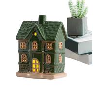 Casette Di Natale In Ceramica,Ornamento Casa In Ceramica Per Scrivania - Centrotavola Per La Tavola Di Natale - Per La Casa Per Le Feste Il Tavolo Gli Interni La Mensola Del La Festa L Esposizione Sta