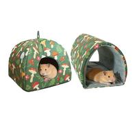 Casette per piccoli animali - Letti morbidi e comodi | Set di 2 pezzi per porcellini d' con gancio Un D divertente tunnel | Ideale per criceti, conigli, animali domestici siriani, per