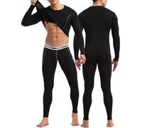 Casey Kevin Completo Intimo Termico Uomo Traspirante Riscaldante Inverno Maglia e Pantaloni Termici Uomo