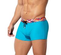 Casey Kevin Costume da Bagno Uomo Boxer vestibilità Aderente Elastico a Vita Bassa Boxershorts con Regolabile Coulisse Pantaloncini Calzoncini da Bagn