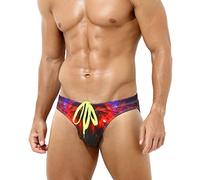 Casey Kevin Costume Uomo Slip, Costumi Uomo Slip, Parigamba da Bagno Pantaloni Corti Elastico a Vita Bassa Nuoto