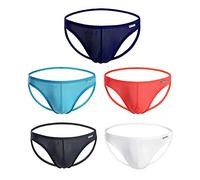 Casey Kevin Jockstrap Perizoma Uomo Slip Pacco da 5 Sexy G-Strings Sportivo Tanga Sospensorio Varicocele Underwear
