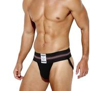 Casey Kevin Jockstrap Uomo Intimo Maschile Sospensorio Slip Atletico Sport Perizoma Mutande, Nero, S