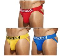 Casey Kevin Jockstrap Uomo Perizoma Traspirante Slip Sport String Thong Sexy Maschile Sospensorio Testicoli Intimo 3 Pezzi