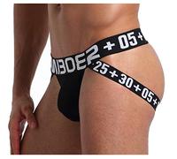 Casey Kevin Jockstrap Uomo Sport Perizoma Sospensorio Intimo Perizomi Traspiranti Sportivo Slip Sexy, Nero, XL