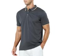 Casey Kevin Per Uomini di Bassa Statura Polo Uomo Manica Corta Tecnica - Asciugatura Rapida & Massima Traspirabilità - Taglio Slim Fit Proporzionato