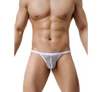 Casey Kevin Sexy String Uomo Intimo Perizoma Hot Tanga Thong Mutande Pizzo a Rete Slip Traspirante Bikini Morbidi a Vita Bassa Attraverso T-Back