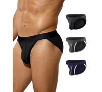 Casey Kevin Slip Uomo Pacco da 3, Slips Maschile a Taglio Alto Morbidi ed Elastici Senza Etichette Colori Assortiti Slip Intimo Uomo